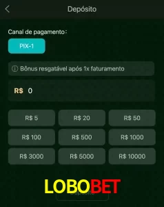 deposits LOBOBET